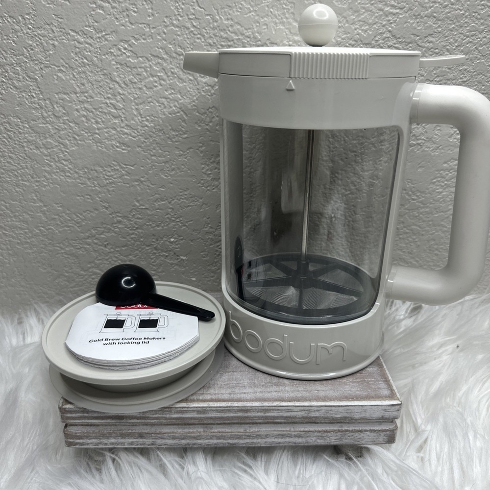 $23 🌙‎ BODUM Bean Cold Brew Coffee Maker 12 Cup Capacity 51 Oz Cream NEW